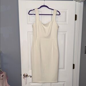 Calvin Klein Strapless Cream Dress
